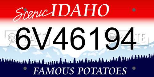 6V46194 Idaho License Plate