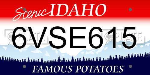 6VSE615 Idaho License Plate
