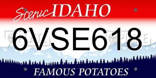 6VSE618 Idaho License Plate