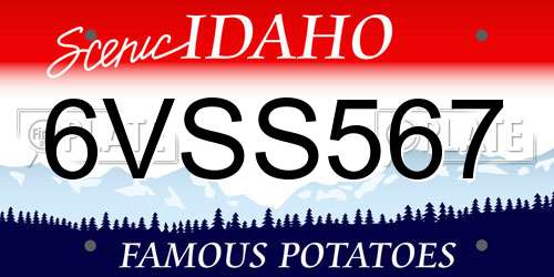 6VSS567 Idaho License Plate