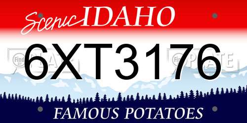 6XT3176 Idaho License Plate