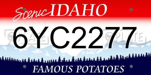 6YC2277 Idaho License Plate
