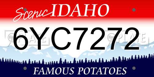6YC7272 Idaho License Plate