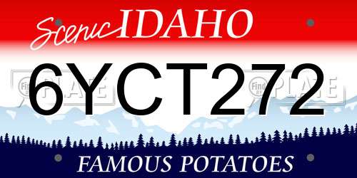 6YCT272 Idaho License Plate