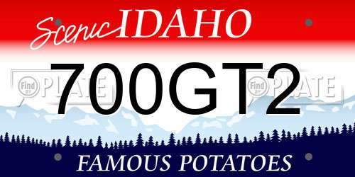 700GT2 Idaho License Plate