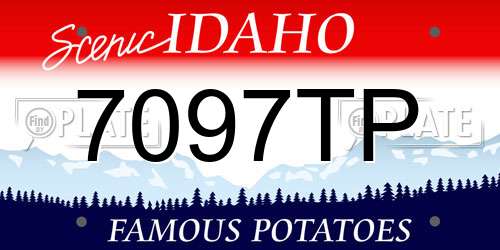 7097TP Idaho License Plate