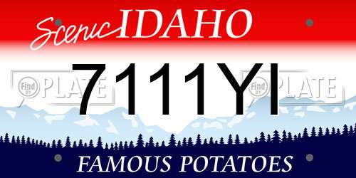 7111YI Idaho License Plate
