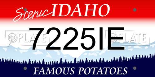 7225IE Idaho License Plate