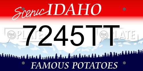 7245TT Idaho License Plate