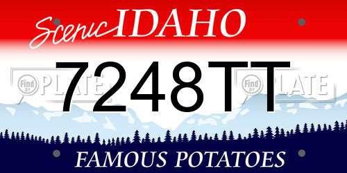 7248TT Idaho License Plate