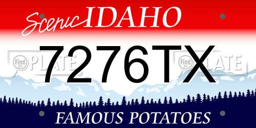 7276TX Idaho License Plate