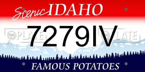 7279IV Idaho License Plate