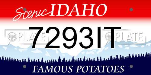7293IT Idaho License Plate