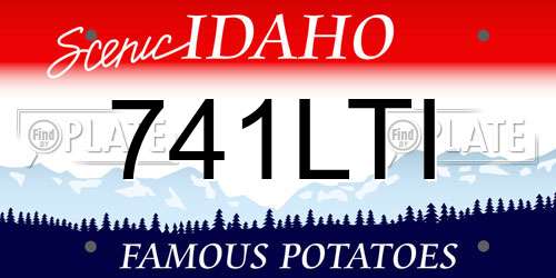 741LTI Idaho License Plate