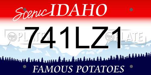 741LZ1 Idaho License Plate