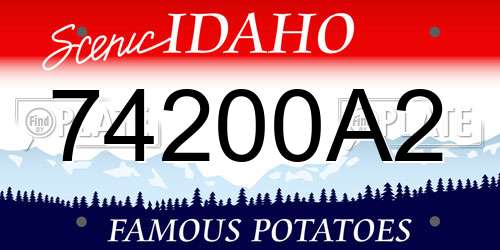 74200A2 Idaho License Plate