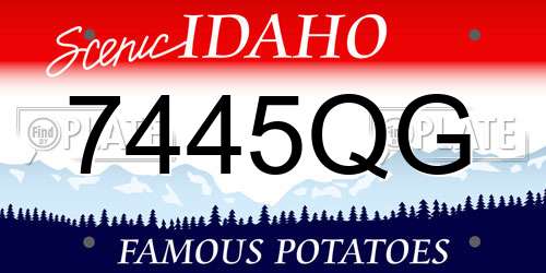 7445QG Idaho License Plate