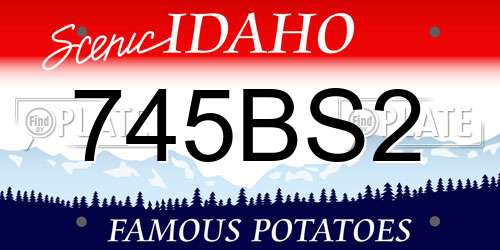 745BS2 Idaho License Plate