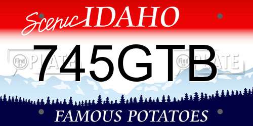 745GTB Idaho License Plate