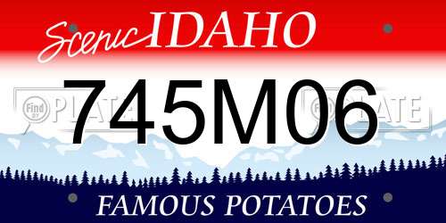745M06 Idaho License Plate