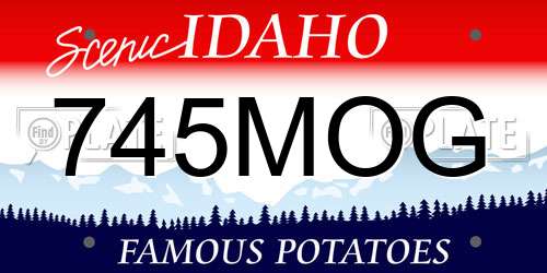 745MOG Idaho License Plate