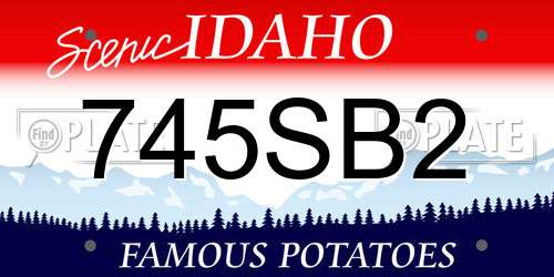 745SB2 Idaho License Plate