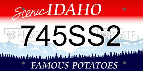 745SS2 Idaho License Plate