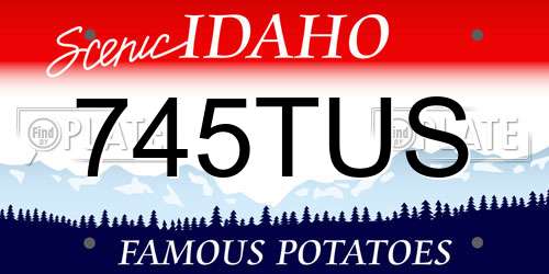 745TUS Idaho License Plate