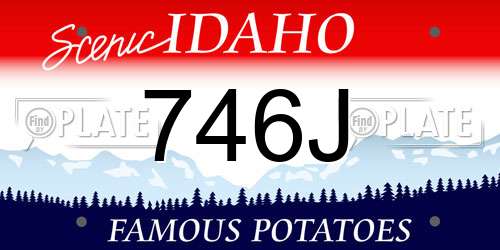 746J Idaho License Plate