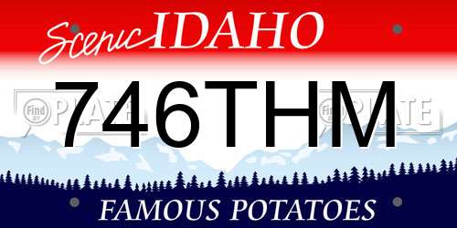 746THM Idaho License Plate