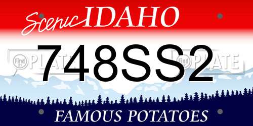 748SS2 Idaho License Plate
