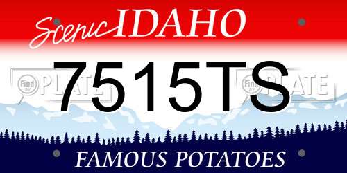 7515TS Idaho License Plate