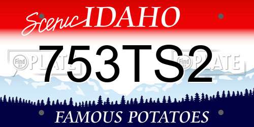 753TS2 Idaho License Plate