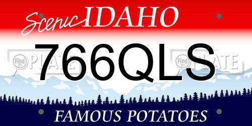 766QLS Idaho License Plate