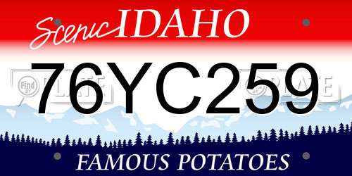 76YC259 Idaho License Plate