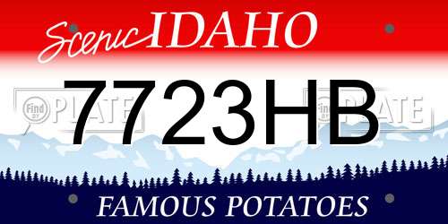 7723HB Idaho License Plate