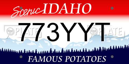 773YYT Idaho License Plate
