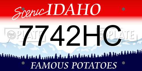 7742HC Idaho License Plate