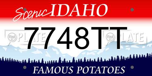 7748TT Idaho License Plate