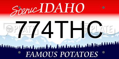 774THC Idaho License Plate