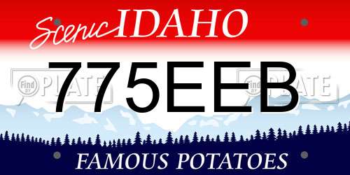 775EEB Idaho License Plate