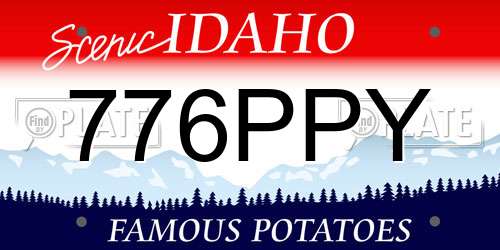776PPY Idaho License Plate