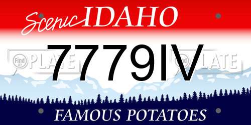 7779IV Idaho License Plate