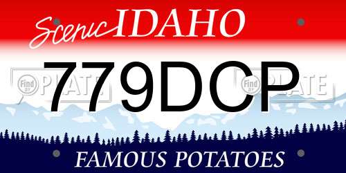 779DCP Idaho License Plate