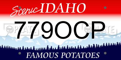 779OCP Idaho License Plate