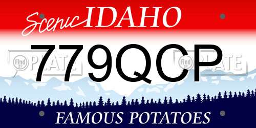 779QCP Idaho License Plate