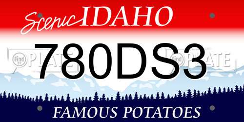 780DS3 Idaho License Plate