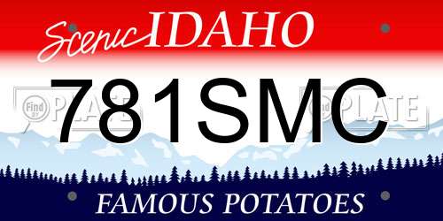 781SMC Idaho License Plate