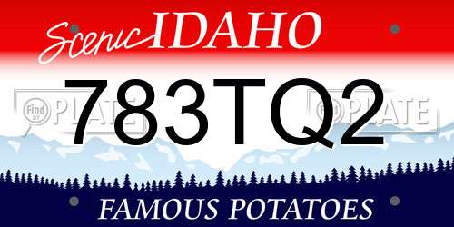 783TQ2 Idaho License Plate