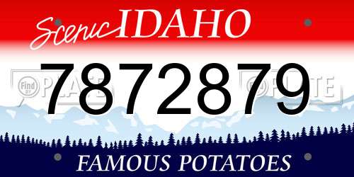 7872879 Idaho License Plate